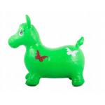Pripučiamas guminis šokinėjimo arkliukas- Žalias